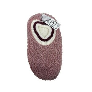FUZZY BABBA Women's Pink FAUX FUR Lined Soft Slipper Socks 1-pk One‎ Size 7-9.5